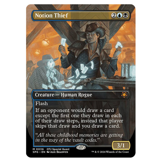 Notion Thief 0036 card from the Magic The Gathering set Outlaws of Thunder Junction - Special Guests