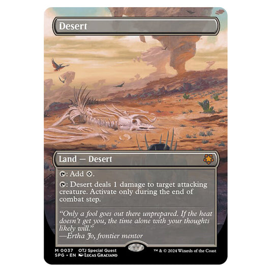 Desert 0037 card from the Magic The Gathering set Outlaws of Thunder Junction - Special Guests