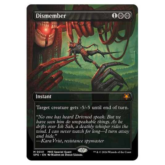 Dismember 0041 card from the Magic The Gathering set Modern Horizons 3 - Special Guests