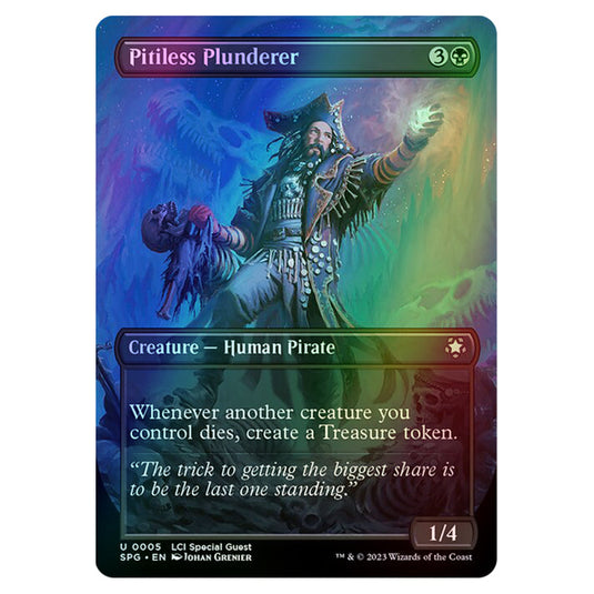 Pitiless Plunderer 0005 card from the Magic The Gathering set The Lost Caverns of Ixalan - Special Guests