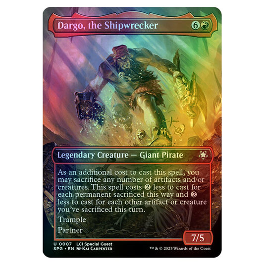 Dargo, the Shipwrecker 0007 card from the Magic The Gathering set The Lost Caverns of Ixalan - Special Guests