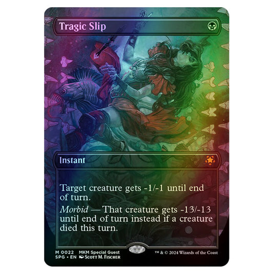 Tragic Slip 0022 card from the Magic The Gathering set Murders at Karlov Manor - Special Guests