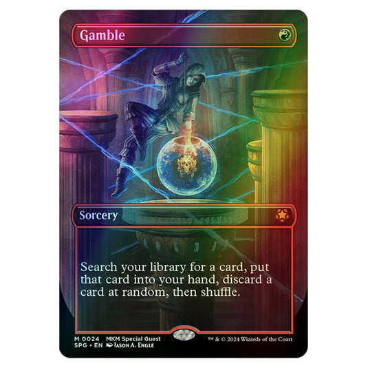 Gamble 0024 card from the Magic The Gathering set Murders at Karlov Manor - Special Guests