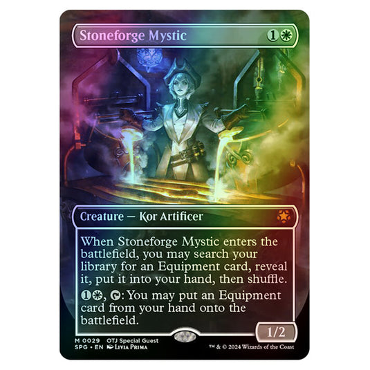 Stoneforge Mystic 0029 card from the Magic The Gathering set Outlaws of Thunder Junction - Special Guests