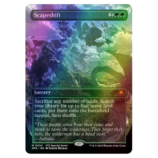 Scapeshift 0034 card from the Magic The Gathering set Outlaws of Thunder Junction - Special Guests