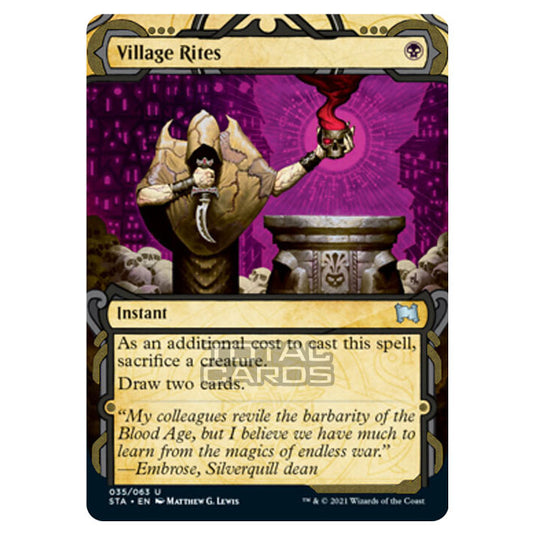 Magic The Gathering - Strixhaven - Mystical Archive - Village Rites (Etched Foil) - 35e