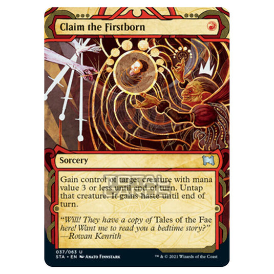 Magic The Gathering - Strixhaven - Mystical Archive - Claim the Firstborn (Etched Foil) - 37e