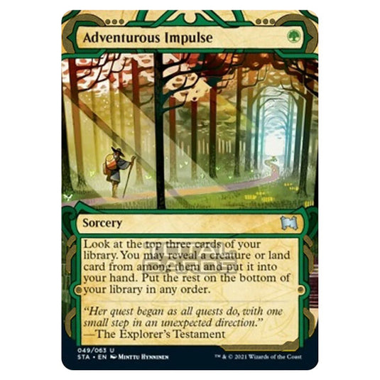 Magic The Gathering - Strixhaven - Mystical Archive - Adventurous Impulse (Etched Foil) - 49e