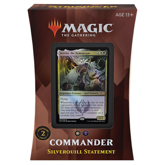 Magic the Gathering - Strixhaven - School of Mages - Commander Deck - Silverquill Statement