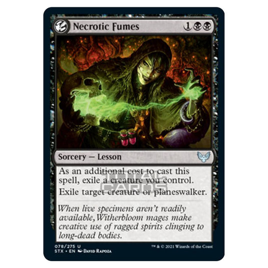 Magic The Gathering - Strixhaven - Necrotic Fumes - 78/275