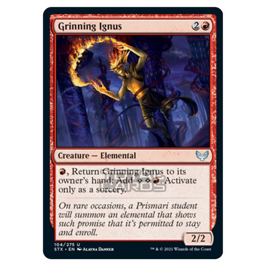 Magic The Gathering - Strixhaven - Grinning Ignus - 104/275