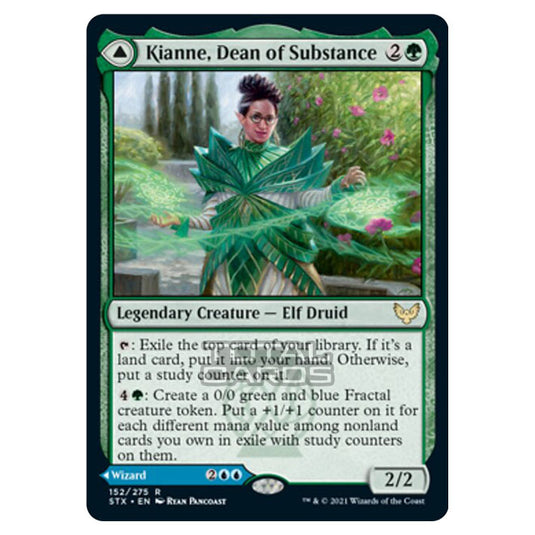 Magic The Gathering - Strixhaven - Kianne, Dean of Substance // Imbraham, Dean of Theory - 152/275