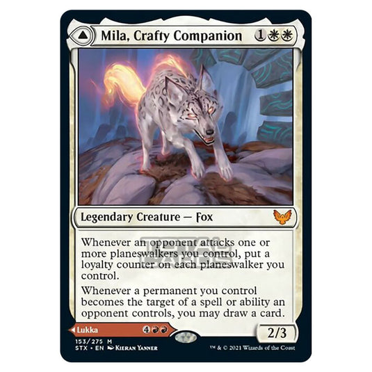 Magic The Gathering - Strixhaven - Mila, Crafty Companion // Lukka, Wayward Bonder - 153/275