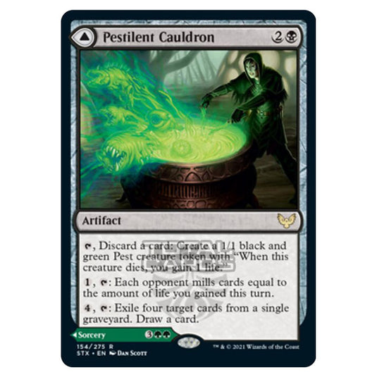 Magic The Gathering - Strixhaven - Pestilent Cauldron // Restorative Burst - 154/275