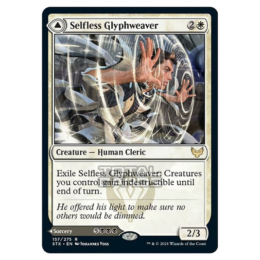 Magic The Gathering - Strixhaven - Selfless Glyphweaver // Deadly Vanity - 157/275