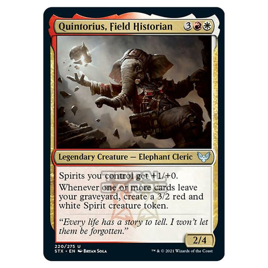 Magic The Gathering - Strixhaven - Quintorius, Field Historian - 220/275