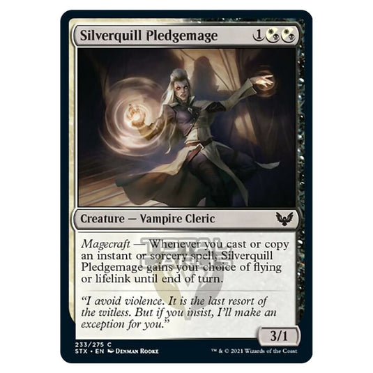 Magic The Gathering - Strixhaven - Silverquill Pledgemage - 233/275