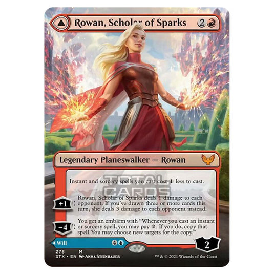 Magic The Gathering - Strixhaven - Rowan, Scholar of Sparks // Will, Scholar of Frost - 278/275