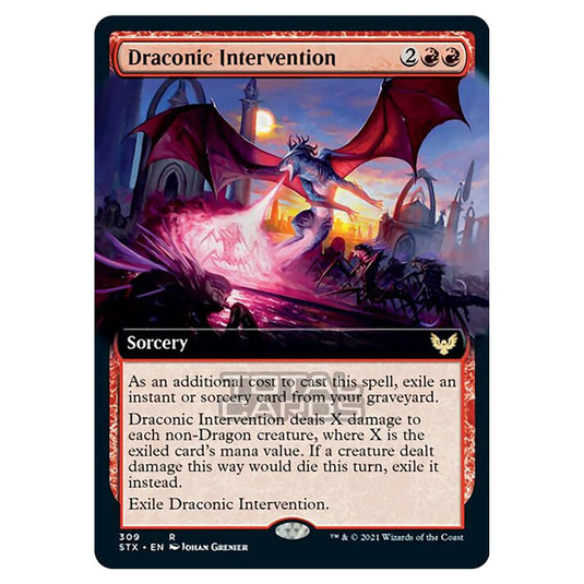 Magic The Gathering - Strixhaven - Draconic Intervention - 309/275