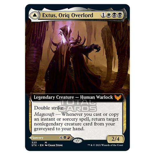 Magic The Gathering - Strixhaven - Extus, Oriq Overlord // Awaken the Blood Avatar - 323/275