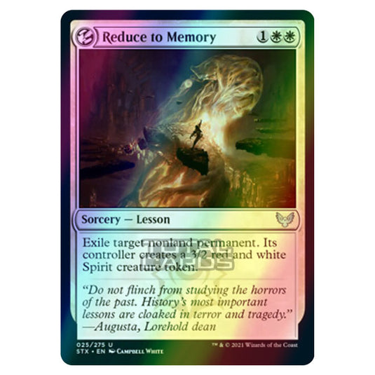 Magic The Gathering - Strixhaven - Reduce to Memory - 25/275 (Foil)