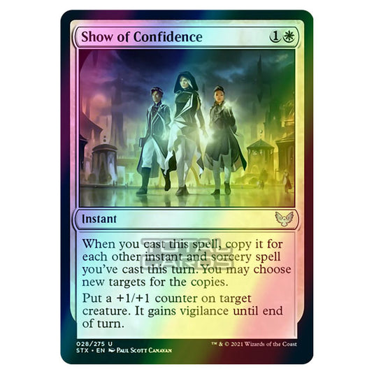 Magic The Gathering - Strixhaven - Show of Confidence - 28/275 (Foil)