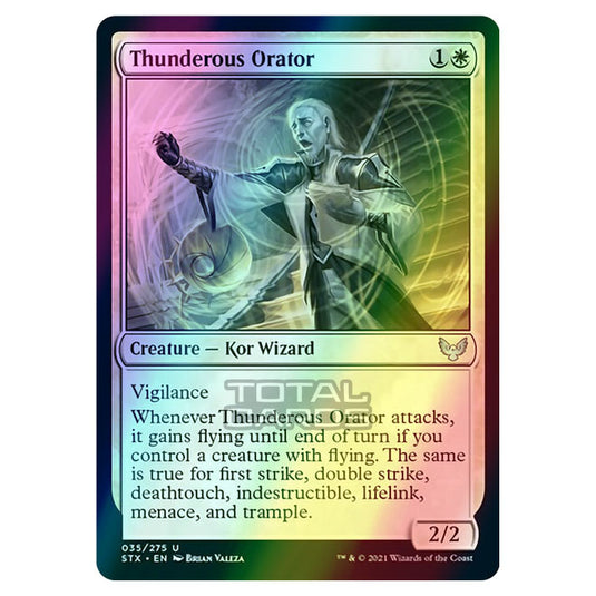 Magic The Gathering - Strixhaven - Thunderous Orator - 35/275 (Foil)