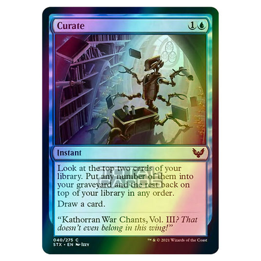 Magic The Gathering - Strixhaven - Curate - 40/275 (Foil)