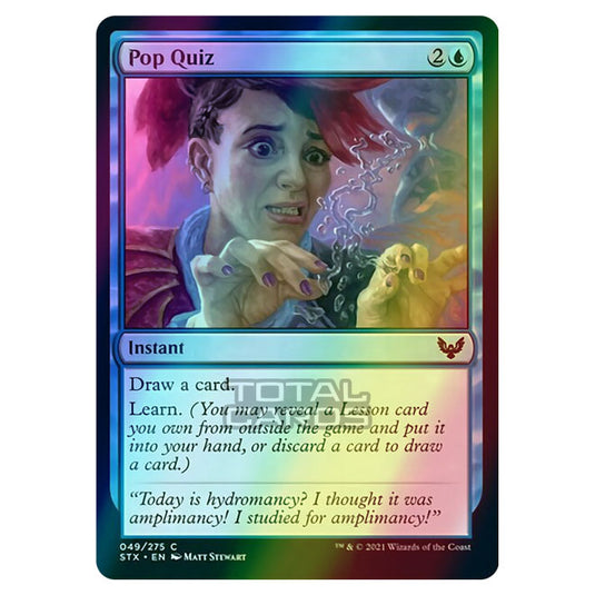 Magic The Gathering - Strixhaven - Pop Quiz - 49/275 (Foil)