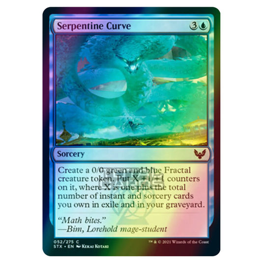 Magic The Gathering - Strixhaven - Serpentine Curve - 52/275 (Foil)