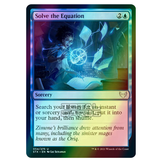 Magic The Gathering - Strixhaven - Solve the Equation - 54/275 (Foil)