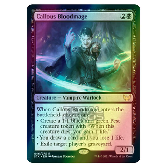 Magic The Gathering - Strixhaven - Callous Bloodmage - 66/275 (Foil)