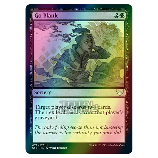 Magic The Gathering - Strixhaven - Go Blank - 72/275 (Foil)