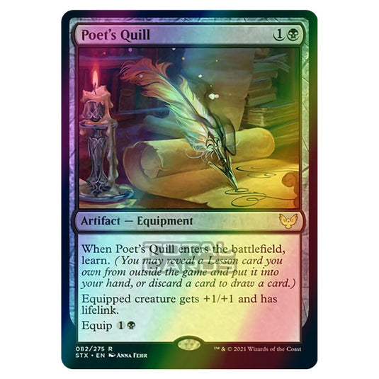 Magic The Gathering - Strixhaven - Poet's Quill - 82/275 (Foil)