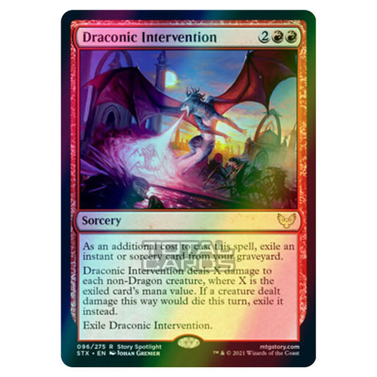 Magic The Gathering - Strixhaven - Draconic Intervention - 96/275 (Foil)