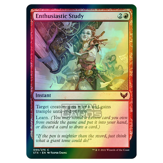 Magic The Gathering - Strixhaven - Enthusiastic Study - 99/275 (Foil)