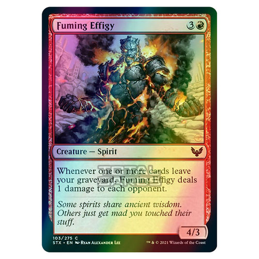 Magic The Gathering - Strixhaven - Fuming Effigy - 103/275 (Foil)