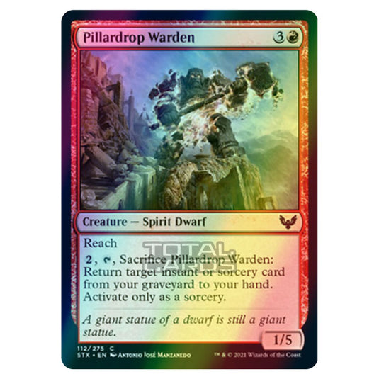 Magic The Gathering - Strixhaven - Pillardrop Warden - 112/275 (Foil)