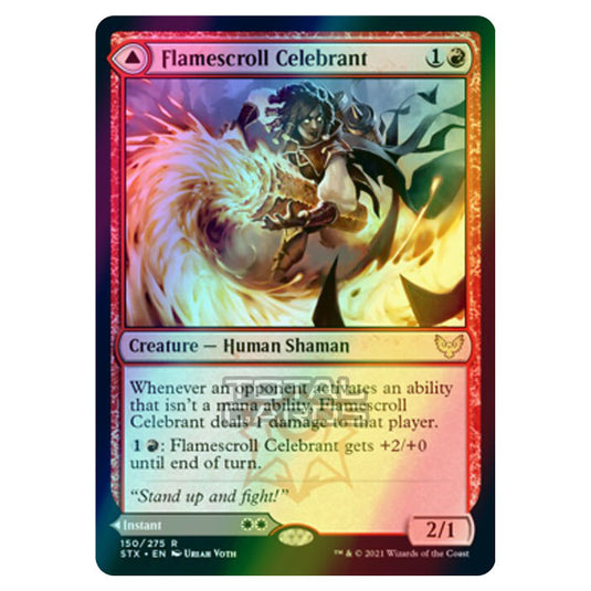 Magic The Gathering - Strixhaven - Flamescroll Celebrant // Revel in Silence - 150/275 (Foil)