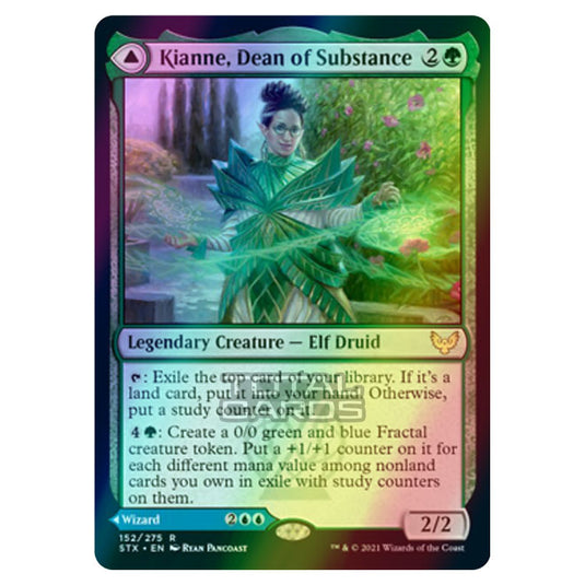 Magic The Gathering - Strixhaven - Kianne, Dean of Substance // Imbraham, Dean of Theory - 152/275 (Foil)