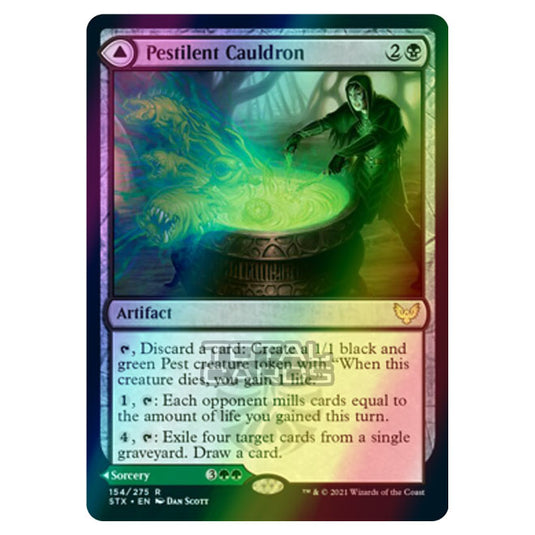 Magic The Gathering - Strixhaven - Pestilent Cauldron // Restorative Burst - 154/275 (Foil)