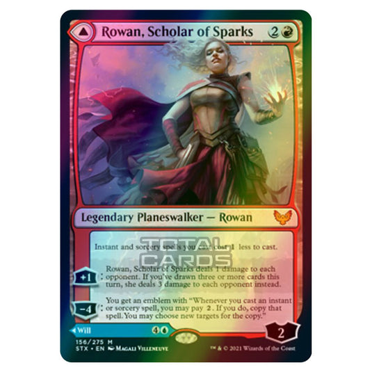 Magic The Gathering - Strixhaven - Rowan, Scholar of Sparks // Will, Scholar of Frost - 156/275 (Foil)