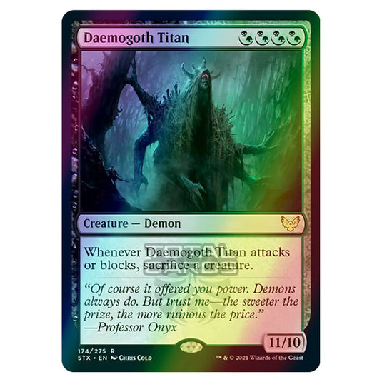 Magic The Gathering - Strixhaven - Daemogoth Titan - 174/275 (Foil)