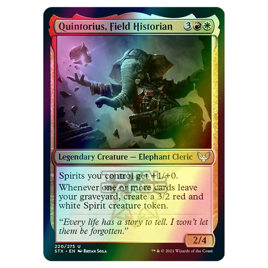 Magic The Gathering - Strixhaven - Quintorius, Field Historian - 220/275 (Foil)