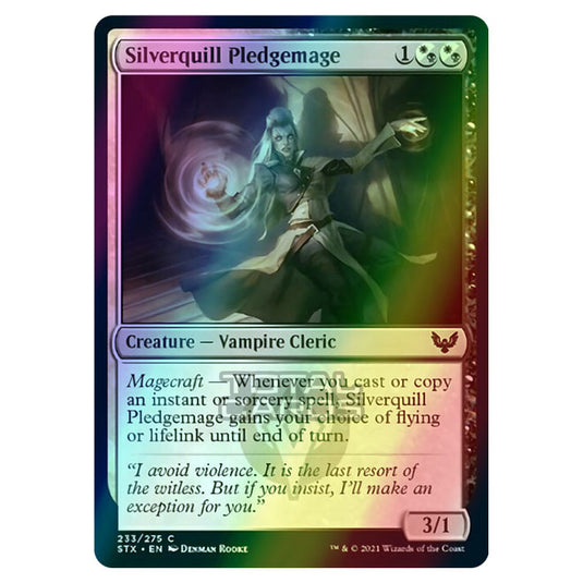 Magic The Gathering - Strixhaven - Silverquill Pledgemage - 233/275 (Foil)