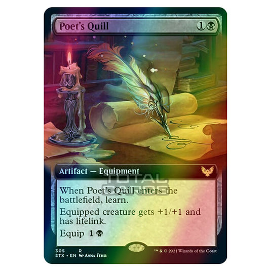 Magic The Gathering - Strixhaven - Poet's Quill - 305/275 (Foil)