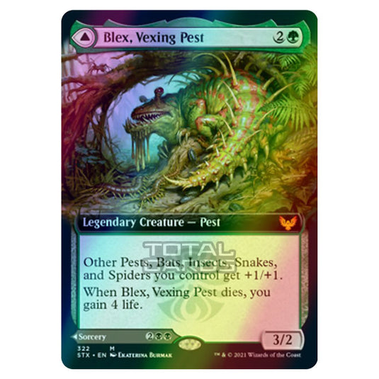 Magic The Gathering - Strixhaven - Blex, Vexing Pest // Search for Blex - 322/275 (Foil)