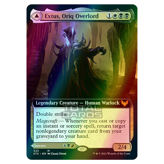 Magic The Gathering - Strixhaven - Extus, Oriq Overlord // Awaken the Blood Avatar - 323/275 (Foil)