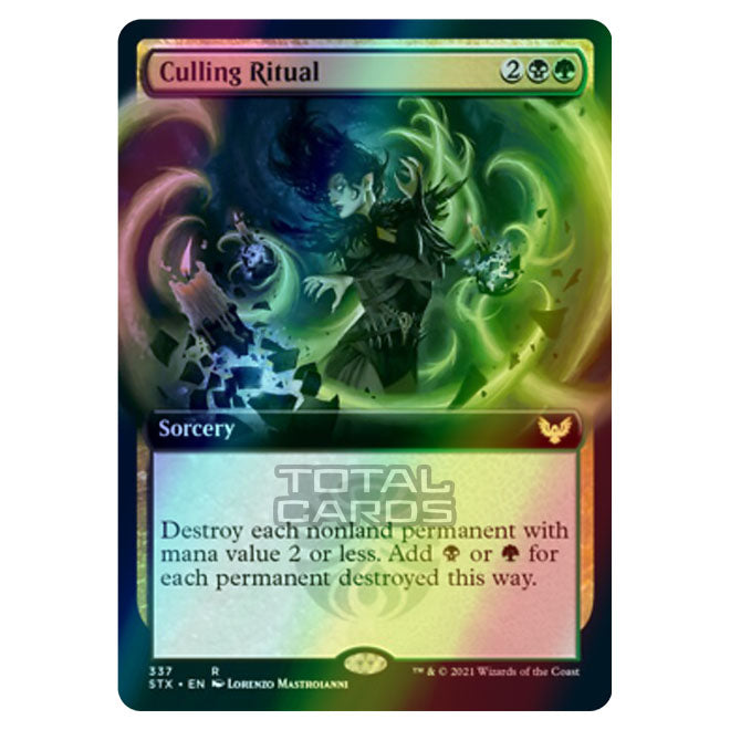 Mtg Calling Ritual Magic The Gathering - Strixhaven - Culling Ritual - 337/275 (Foil)