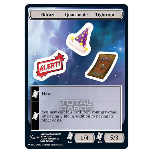 Magic The Gathering - Unfinity - Eldrazi Guacamole Tightrope - Sticker 1/48